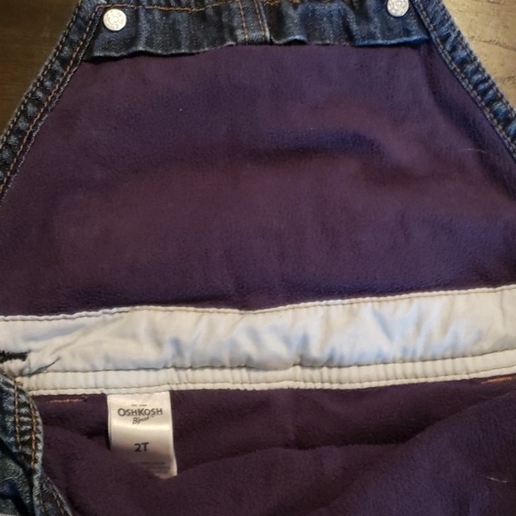 Boys fleece lined Jean overall - Picture 4 of 5